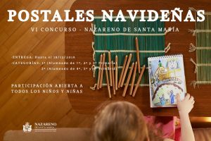 Cartel del concurso de postales navideñas de la cofradía del Nazareno.