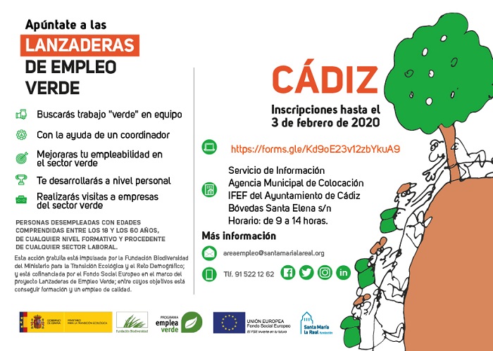 Imagen de la Lanzadera de Empleo Verde de Cádiz.