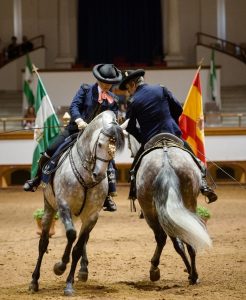 Exhibición de la Real Escuela de Arte Ecuestre por el Día de Andalucía