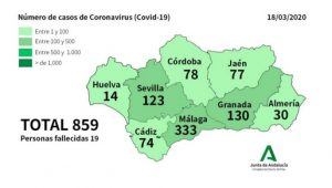 Cádiz alcanza ya los 74 casos de coronavirus