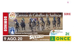 Las carreras de caballos de Sanlúcar salen en el cupón de la ONCE