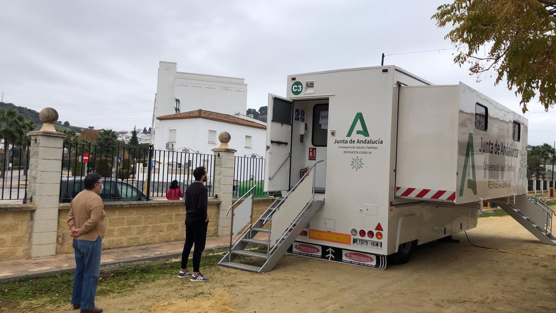 Cribado poblacional de test en la unidad itinerante de la Junta en Espera.