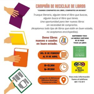 Los Barrios organiza una campaña para el reciclaje e intercambio de libros nuevos y usados