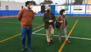 Visita de al campo de futbol de Guadalcacín.