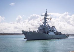 Llega a la base de Rota, su nuevo puerto, el destructor con misiles guiados 'USS Arleigh Burke'