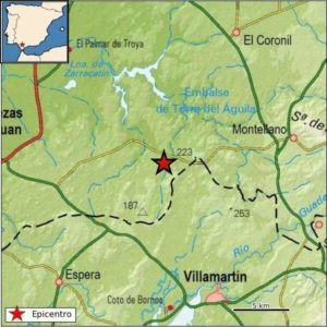 Registrado un terremoto de 1,5 grados con epicentro cercano a Villamartín