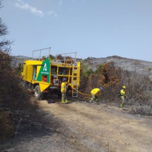 Infoca da por extinguido el incendio de Tarifa tras más de una semana activo