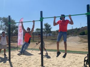 Chiclana inaugura el parque de calistenia, ubicado en el complejo deportivo Huerta Mata