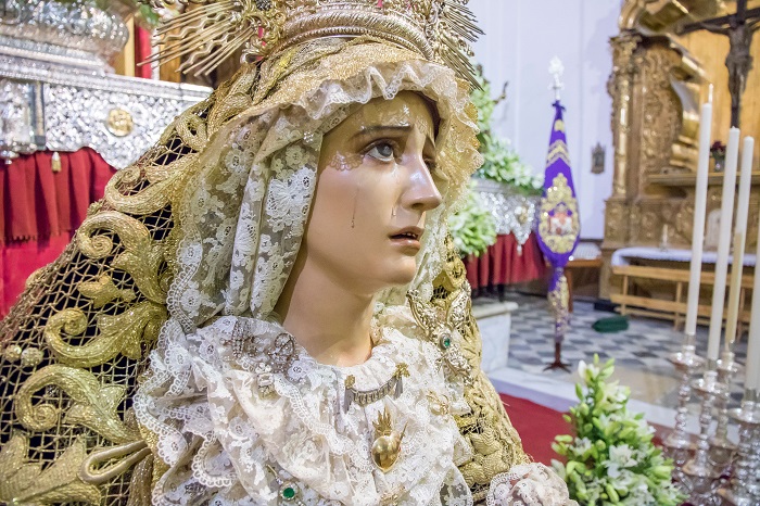 La Cofradía del Nazareno de Santa María celebra el Triduo en honor a María Santísima de los Dolores